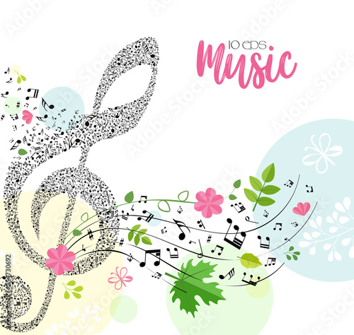 Music. Spring bright musical background