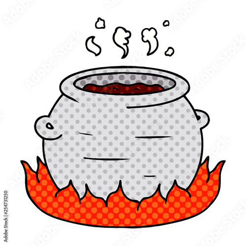 cartoon doodle of a pot of stew