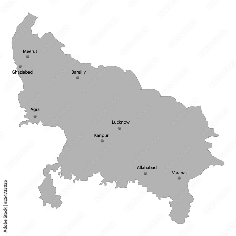 High Quality map state of India.