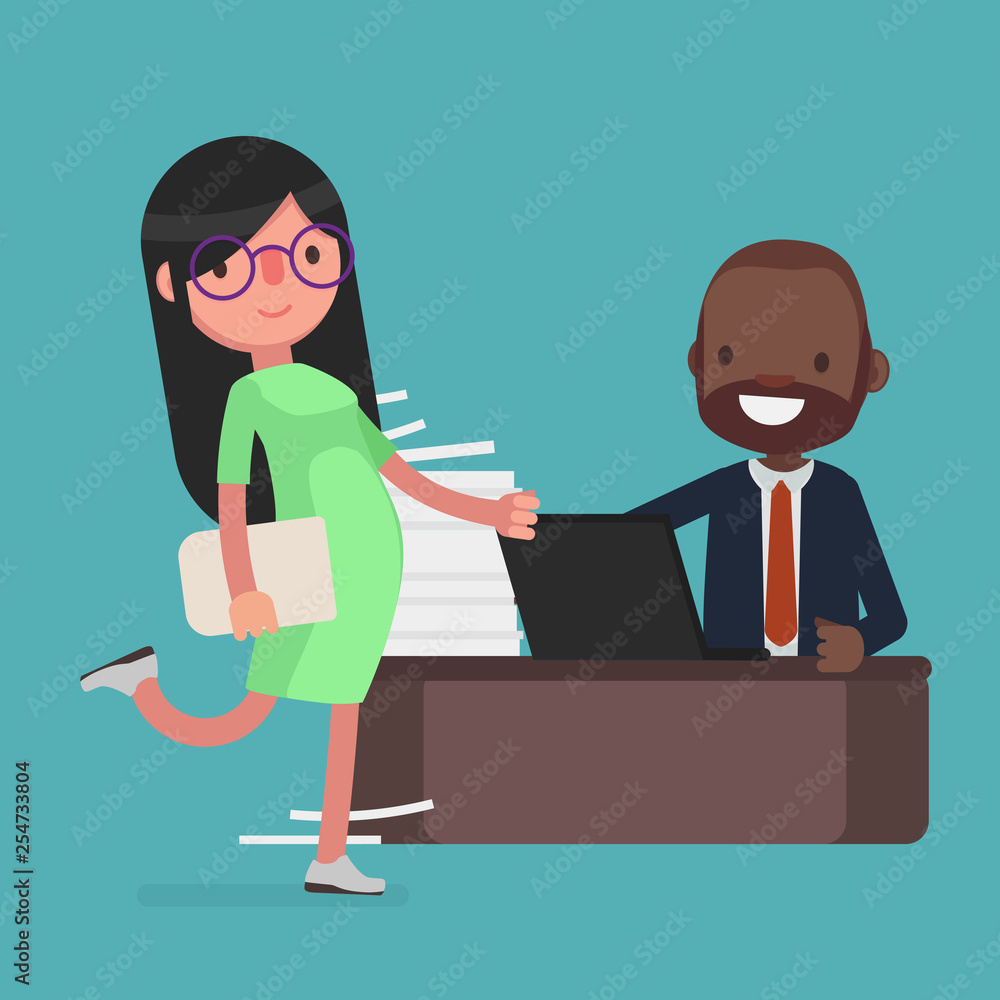 Fototapeta premium Business people vector illustrator