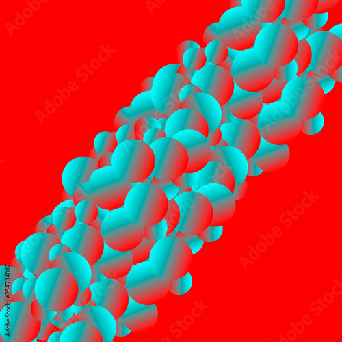 Abstract vector backdrop design in acidic colors.
