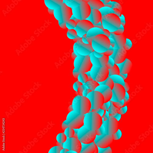 Creative abstract vector cover design in acidic colors.