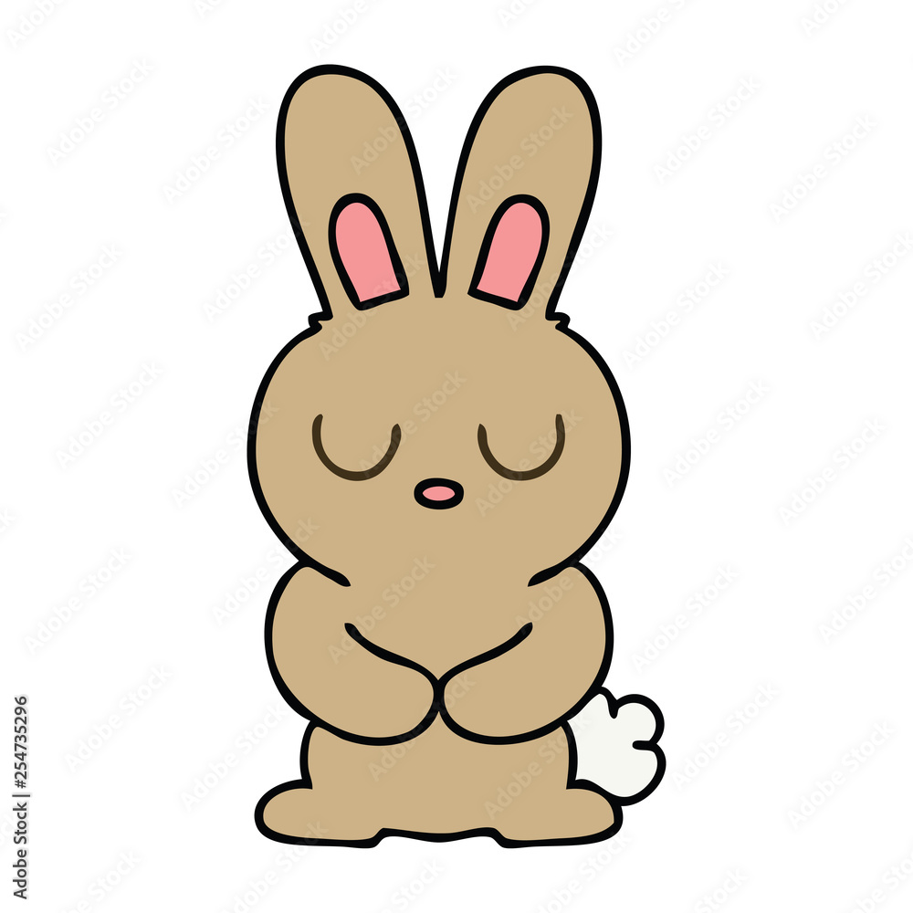 quirky hand drawn cartoon rabbit quirky hand drawn cartoon rabbit