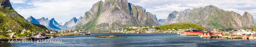 Reine harbor in Lofoten islands in Norway © tmag