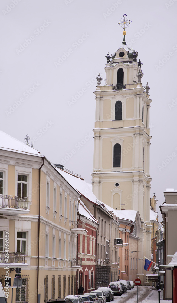 Church of St. Johns, St. John Baptist and St. John Apostle and Evangelist in Vilnius. Lithuania