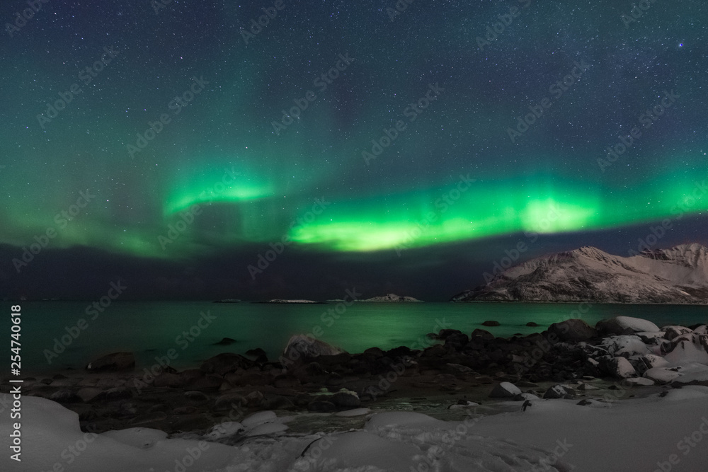 Nordlichter in Tromsö, Norwegen