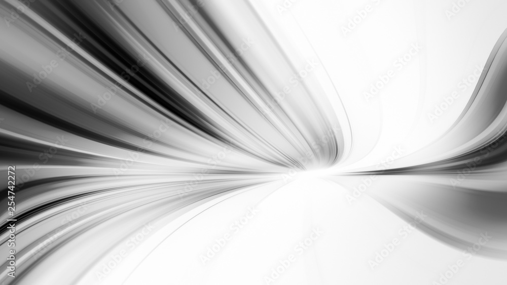 Fototapeta premium Black and white shine glow blur lines abstract background