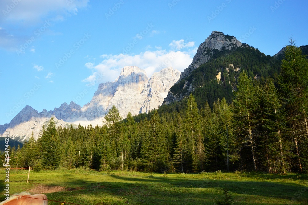 Dans les Dolomites, Italie-