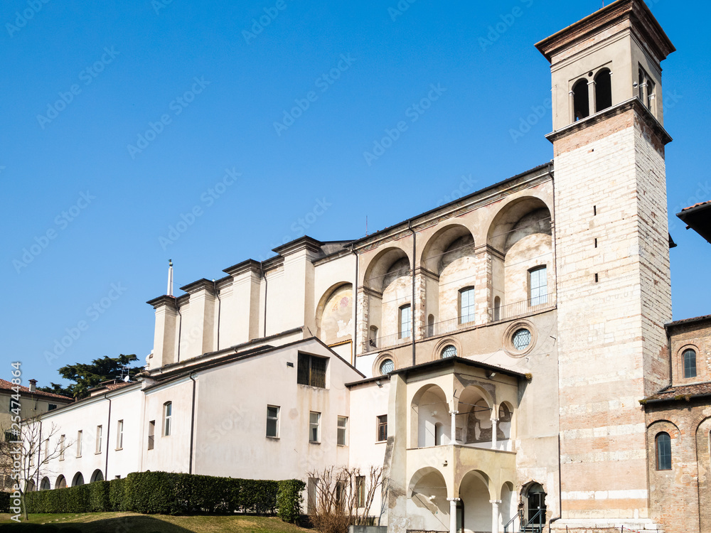 Basilica of San Salvatore in Brescia city
