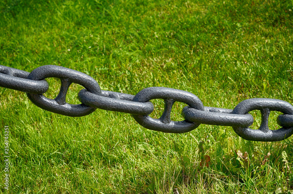 Nautical iron chain. Nautical iron chain.