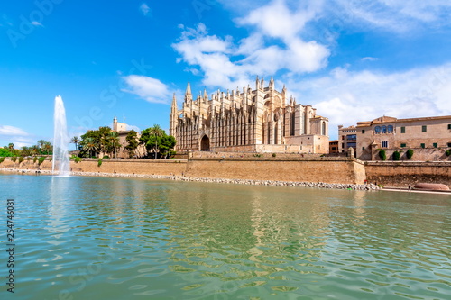 Cathedral of Santa Maria of Palma  La Seu   Palma de Mallorca  Spain