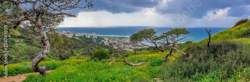 Fotografie Mount Carmel in Haifa, Stella Maris - Panoramic shot