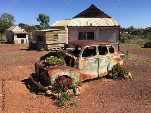 Original buildings relocated from mine sites along the Golden Mile at Hannans North Tourist Mine in Kalgoorlie, Western Australia, a fascinating insight into how the miners lived and worked.