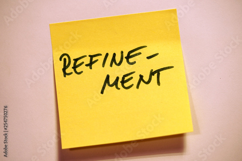 Scrum Agile Klebezettel Refinement