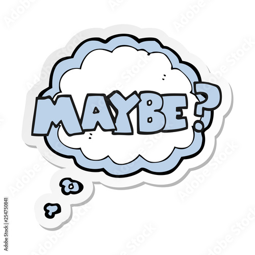 sticker of a maybe cartoon symbol