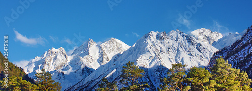Mountain panorama. Prielbrusie, Caucasus, Russia
