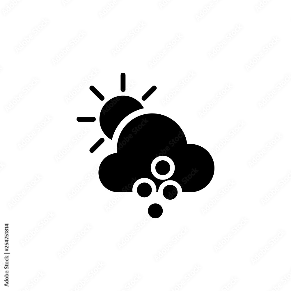 shower rain cloud and sun icon. Element of weather illustration. Signs and symbols can be used for web, logo, mobile app, UI, UX shower rain cloud and sun icon. Element of weather illustration. Signs and symbols can be used for web, logo, mobile app, UI, UX