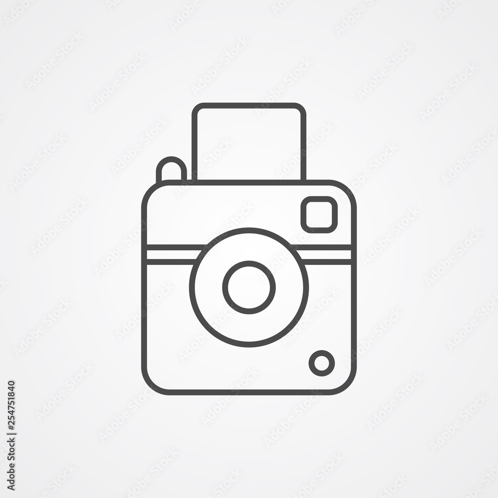 Camera vector icon sign symbol