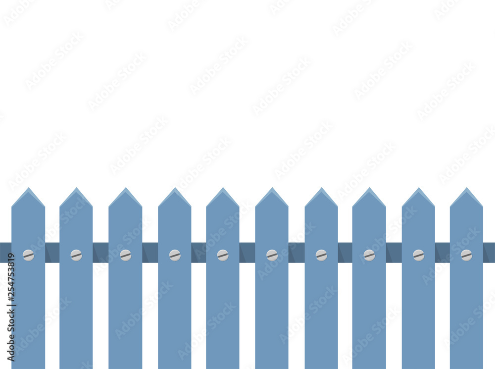 Weißer Zaun Flat Design Icon Weißer Zaun Flat Design Icon