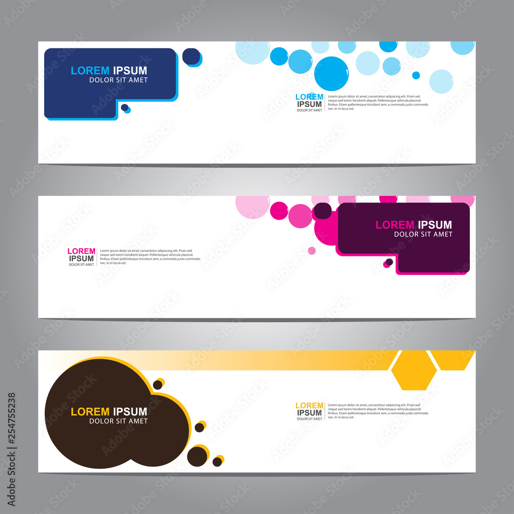 Vector abstract web banner design template. Collection of web banner template. Abstract geometric web design banner template isolated on grey background. Vector abstract web banner design template. Collection of web banner template. Abstract geometric web design banner template isolated on grey background.