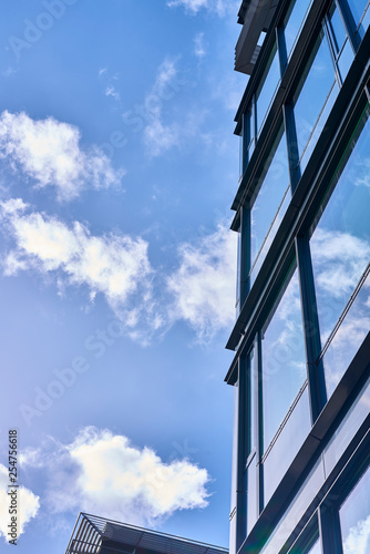 Reflection of Clouds in glass