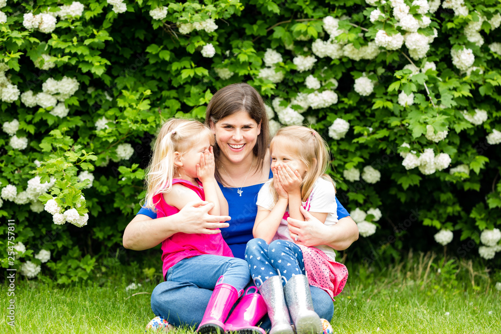 Mother with two daughters Mother with two daughters
