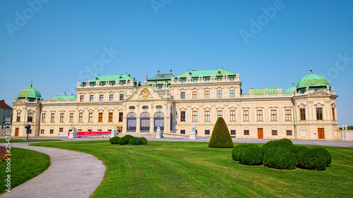 18th-century building of Upper Belvedere Palace in Vienna, Austria.