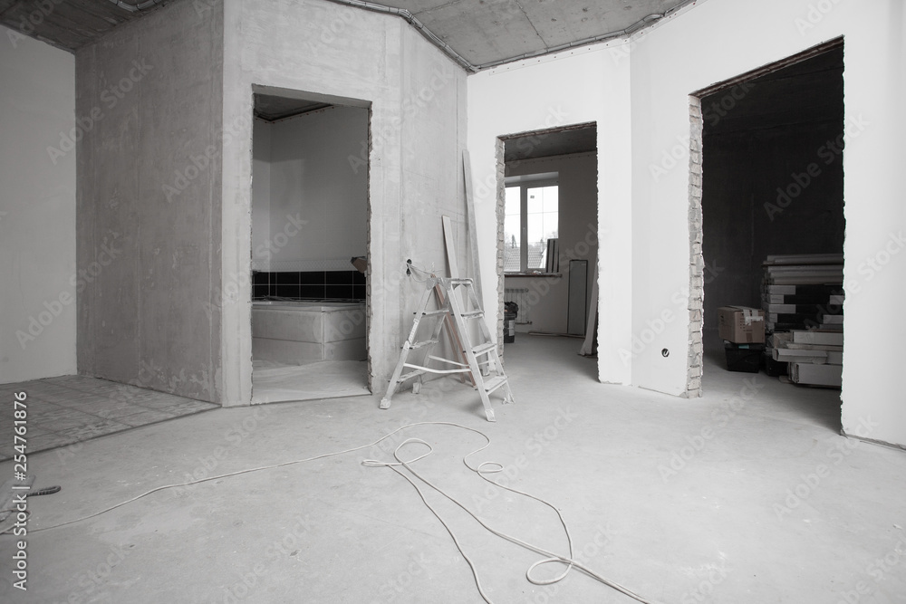 Curated visual reference: Fresh Look at Apartment Repair And Plaster Walls New Home Concrete Walls Interior