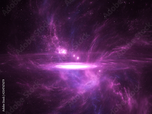 Fototapeta Naklejka Na Ścianę i Meble -  Starfield, stars and space dust scattered throughout the universe. Vast open interstellar space, cosmic abstract artwork. Glowing cloud nebula, interplanetary travel, astral artwork.