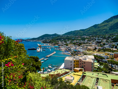 Italy, Campagnia, Ischia, View of the bay of Lacco Ameno, photo