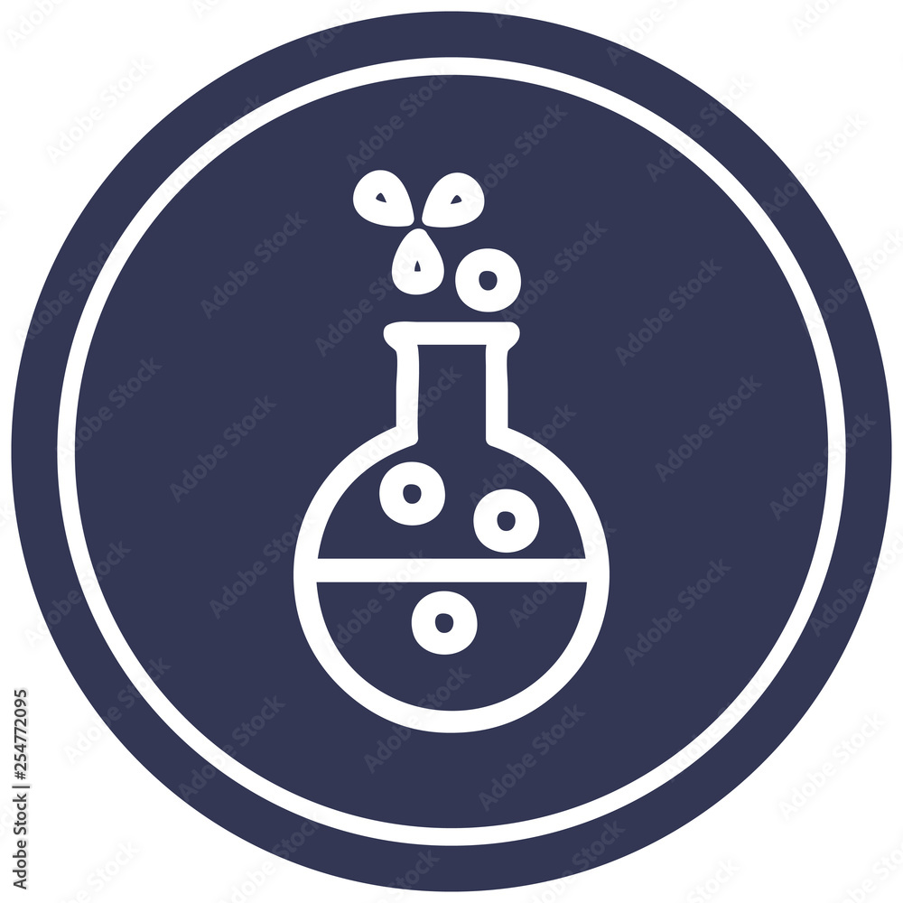 science experiment circular icon science experiment circular icon