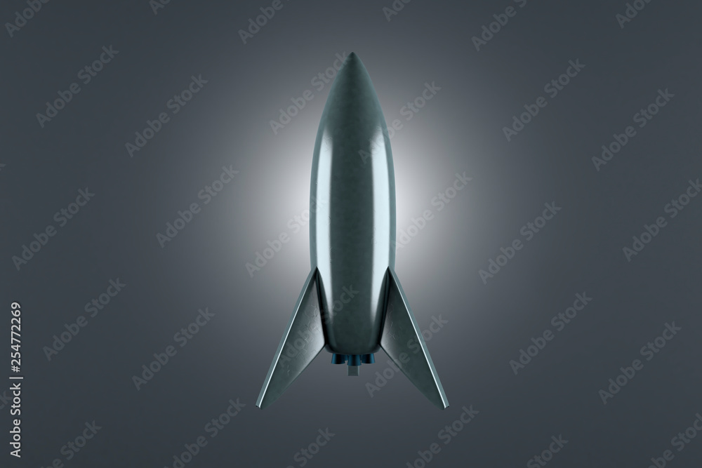 D rendered illustration of a conceptual rocket formed spaceship D rendered illustration of a conceptual rocket formed spaceship
