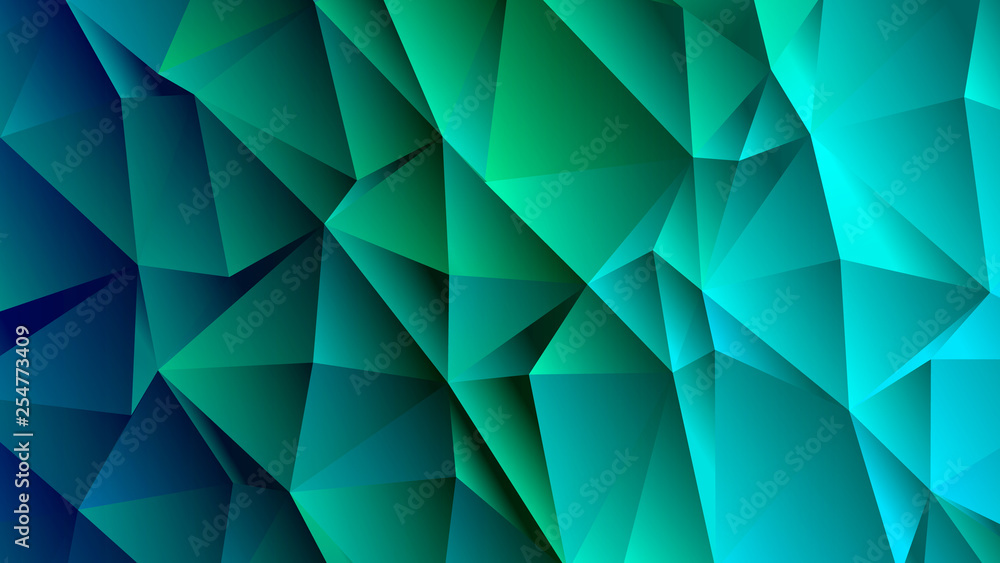 CeruleanTrendy Low Poly Backdrop Design