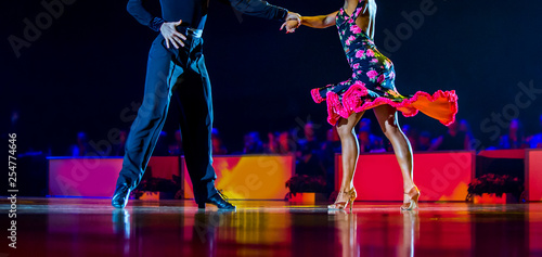 woman and man dancer latino international dancing photo