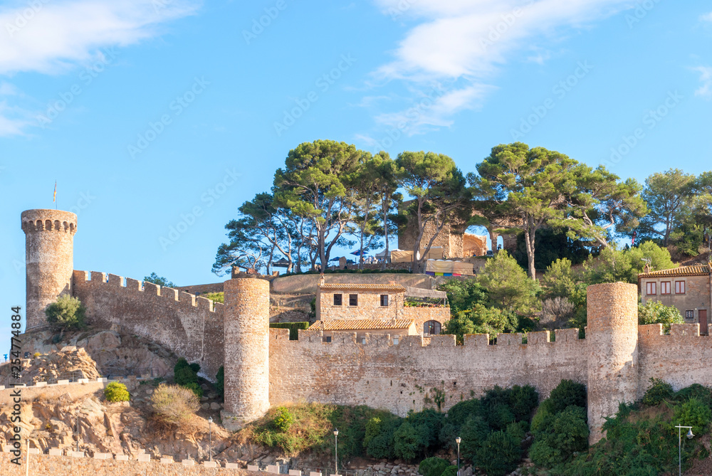 Fortress of Vila Vela in Tossa de Mar. Spain, Catalonia