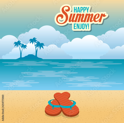 summer enjoy with flip flops