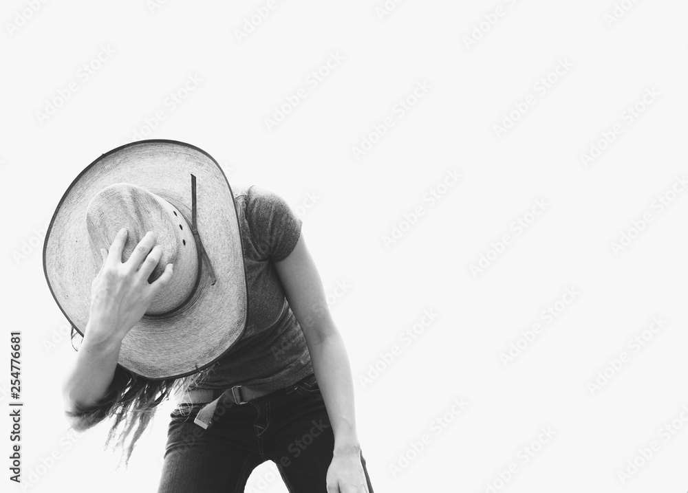 rural western lifestyle. Cowgirl 