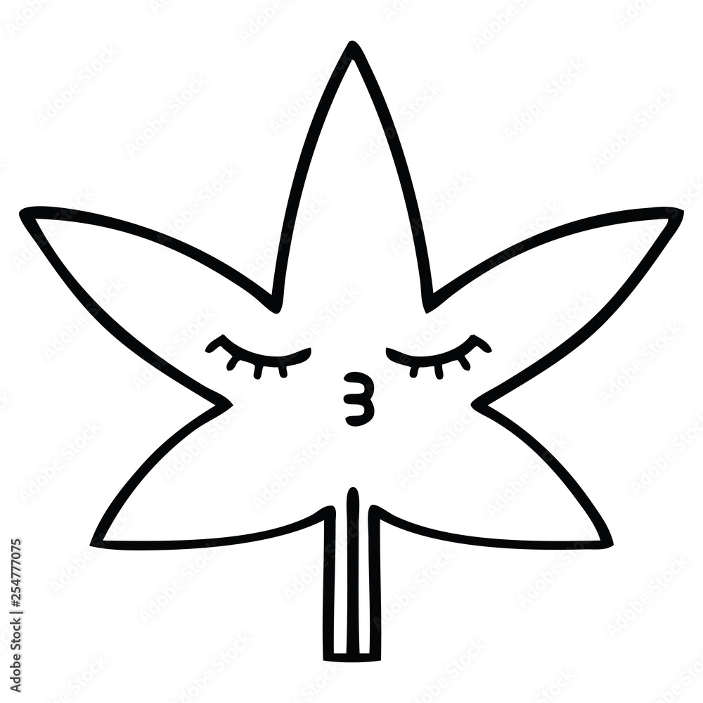 line drawing cartoon marijuana leaf line drawing cartoon marijuana leaf