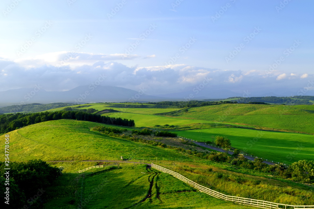 牧場の風景 牧場の風景