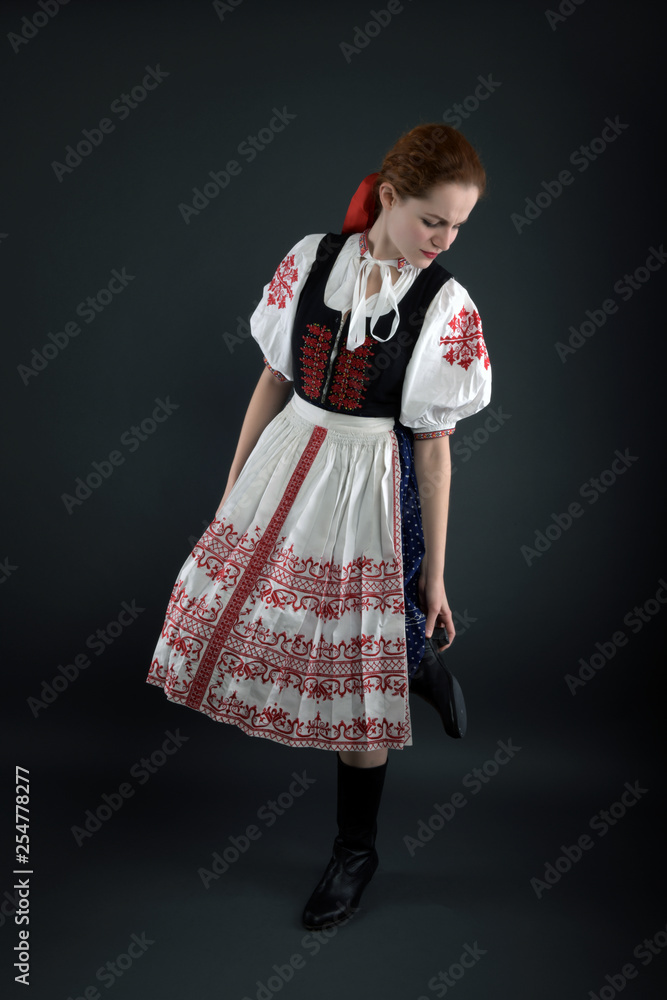 Slovak folklore woman
