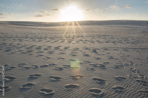 Dunes at the sunset  Lencois  Maranhao