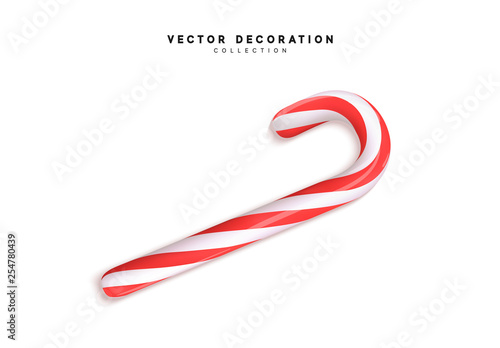 Candy canes isolated on white background