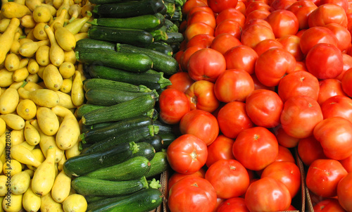 Squash and tomatoes