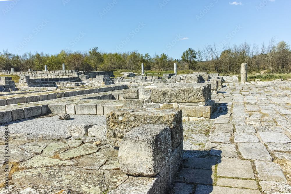 Ruins of medieval city of Preslav, capital of the First Bulgarian Empire, Shumen Region, Bulgaria