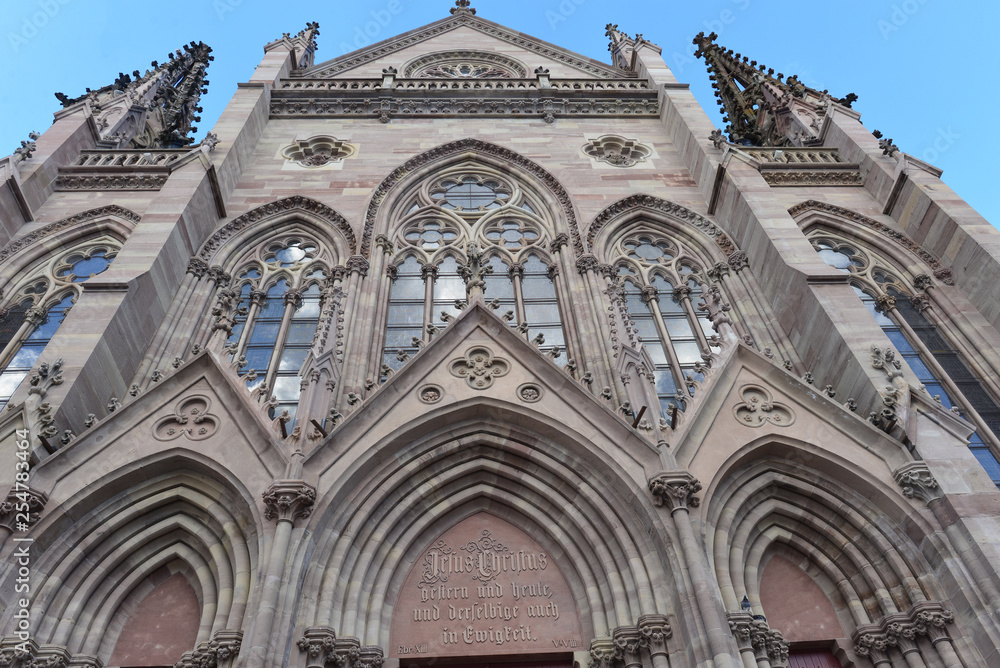 Fototapeta premium Temple Saint-Étienne in Mülhausen (Mulhouse) Frankreich