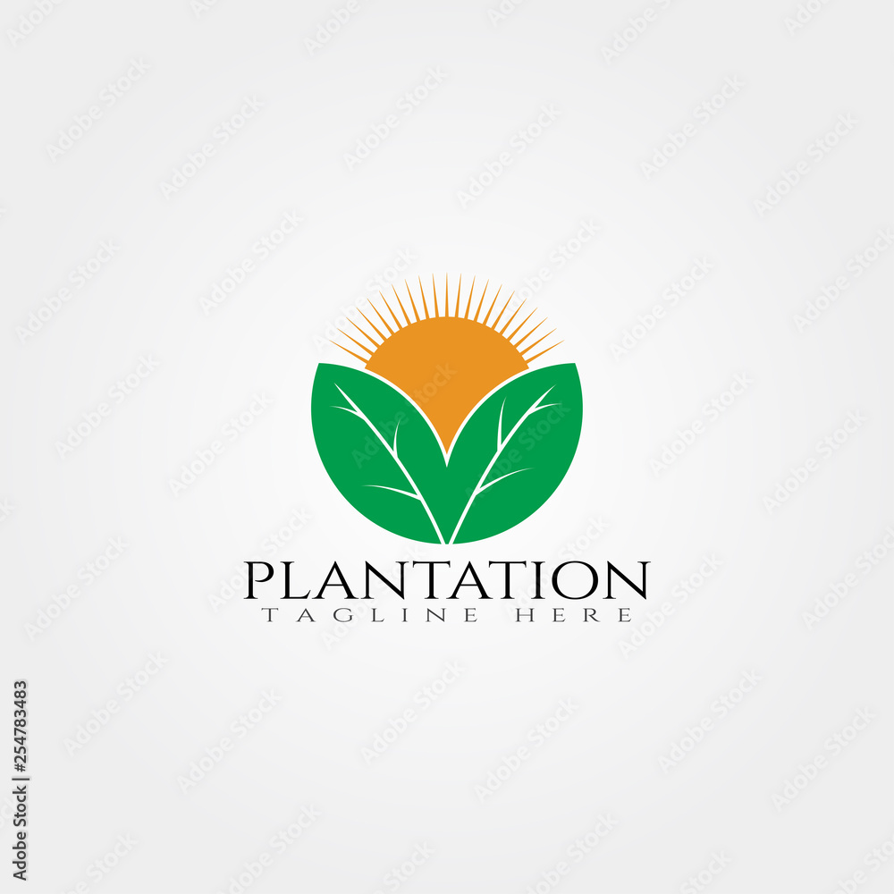 Plantation icon template,creative vector logo design,farm,agriculture symbol,illustration element Plantation icon template,creative vector logo design,farm,agriculture symbol,illustration element