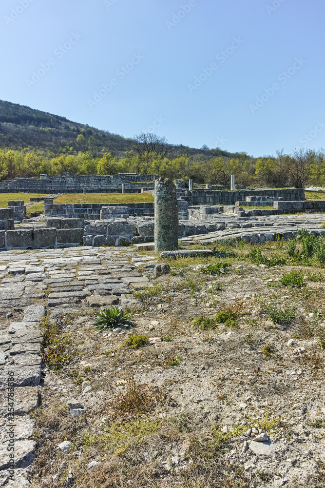 Ruins of medieval city of Preslav, capital of the First Bulgarian Empire, Shumen Region, Bulgaria
