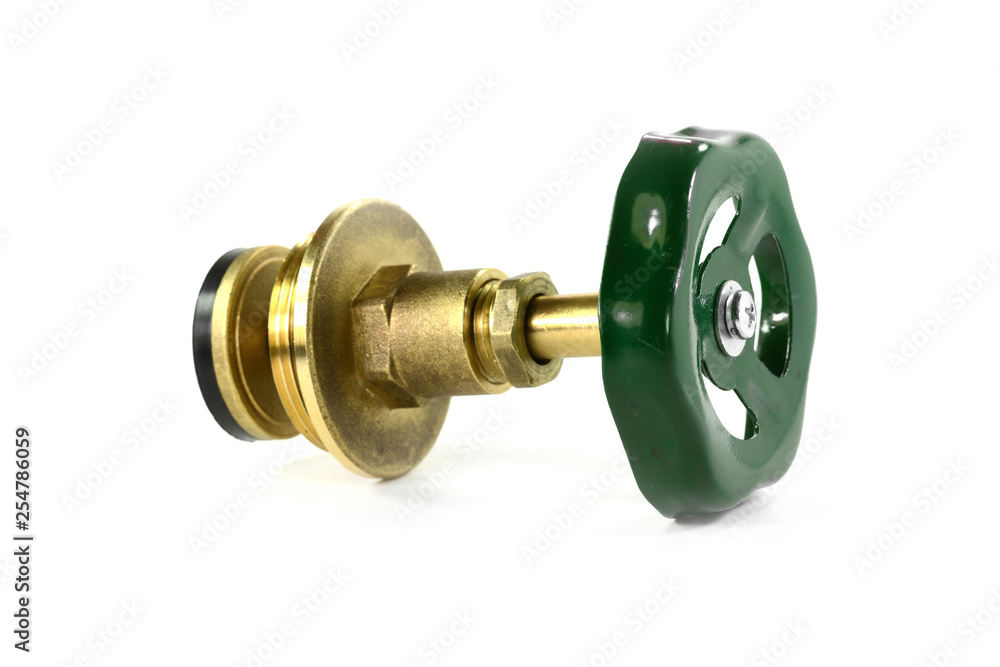 Water valve isolated on white Water valve isolated on white