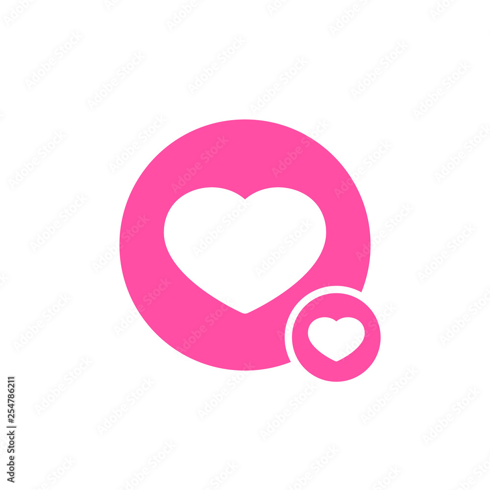 Like icon with heart sign. Like icon and favorite, like, love, care symbol Like icon with heart sign. Like icon and favorite, like, love, care symbol