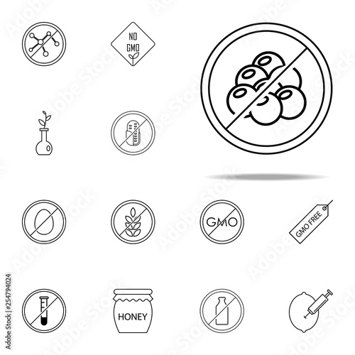 cholesterol free icon. GMO icons universal set for web and mobile